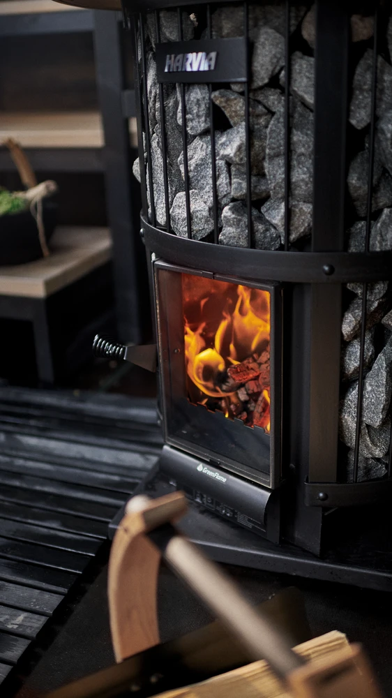 Harvia Oy Malkinė pirties krosnelė - HARVIA Legend 240 GreenFlame