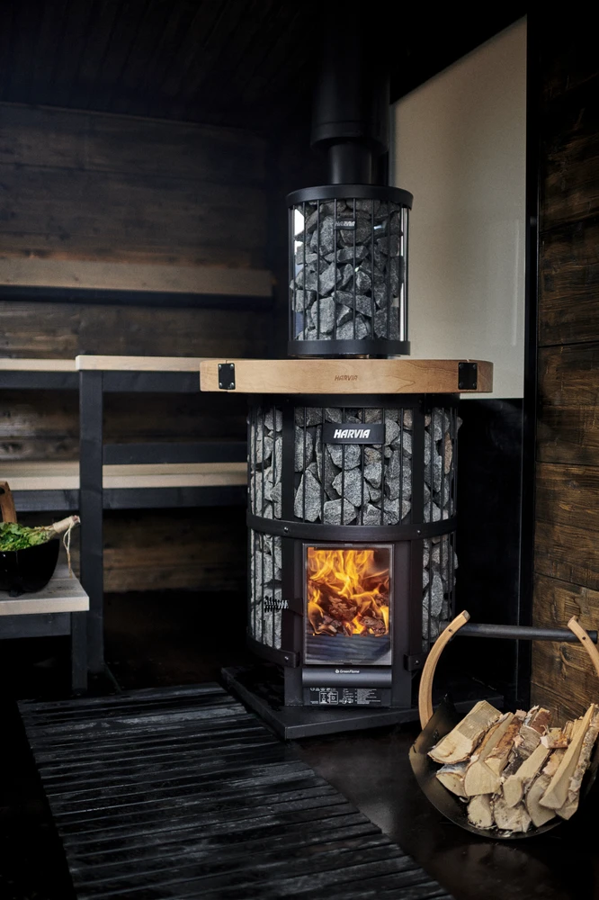 Harvia Oy Malkinė pirties krosnelė - HARVIA Legend 240 GreenFlame