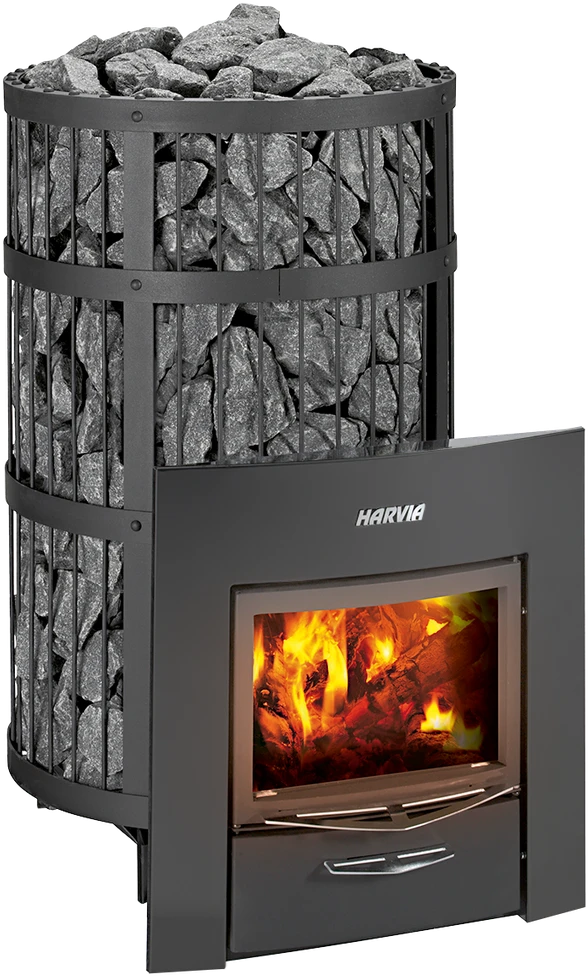 Harvia Oy Malkinė pirties krosnelė - HARVIA Legend 300 Duo, juoda