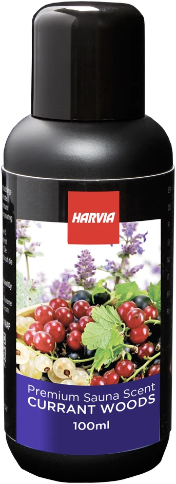 HARVIA saunos kvapų koncentratas, eukaliptų, serbentų, levandų ir kedro mediena 100 ml