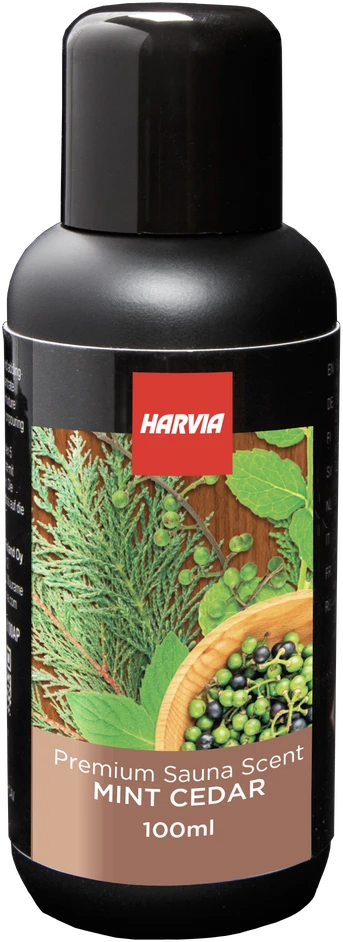 HARVIA saunos kvapų koncentratas, kedrų, mėtų ir litsea cubeba 100 ml