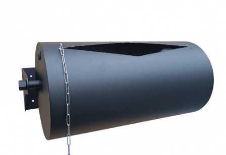 Horizontalus apsipylimo kibiras 25 l, nerūdijančio plieno, juodas