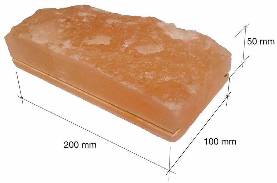Išfrezuotos skaldytos himalajų druskos plytos 200x100x50mm