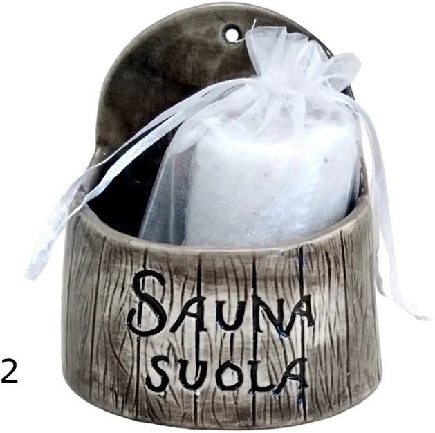 Timo Keramika Keraminis druskos indas pirčiai - tamsus 250 ml, 2 modelis