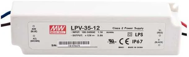 LED apšvietimo transformatoriai LPV/H 12V, 35 W