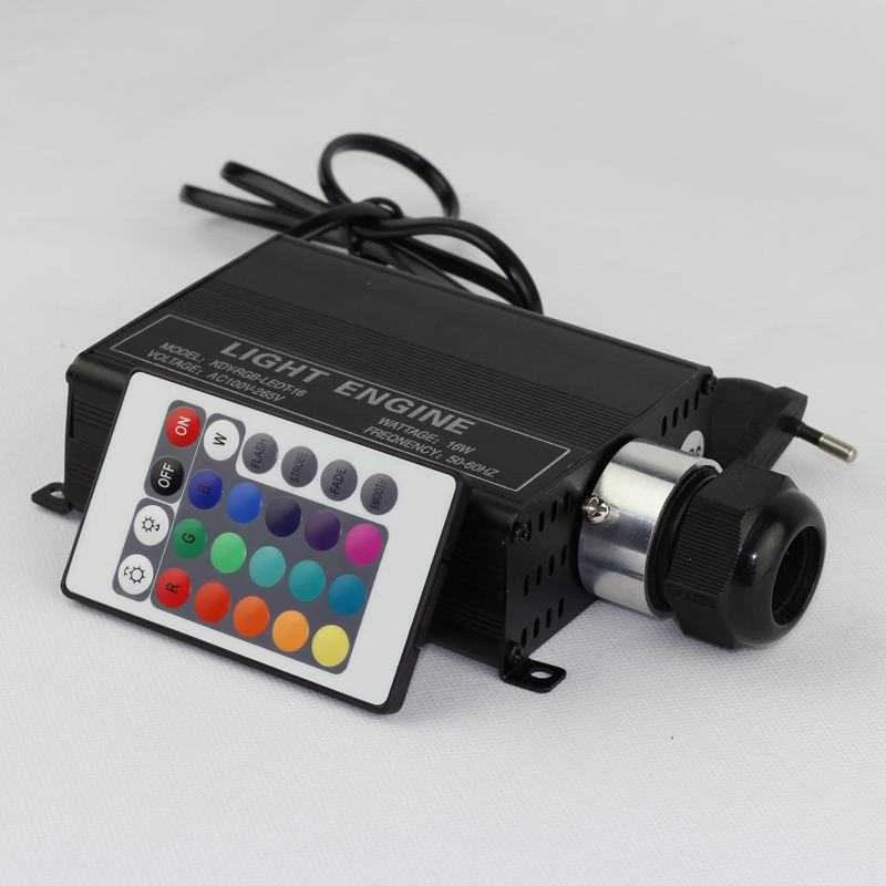 LED RGB apšvietimas šviesolaidinis SPALVOTOS ŽVAIGŽDĖS 3 m.