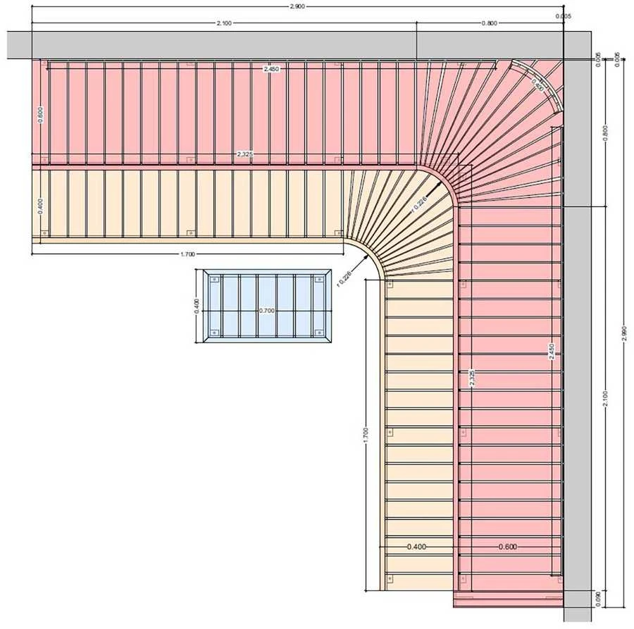 Modulinis pirties gultas PREMIUM, Drebulės mediena 2900 x 2990 mm