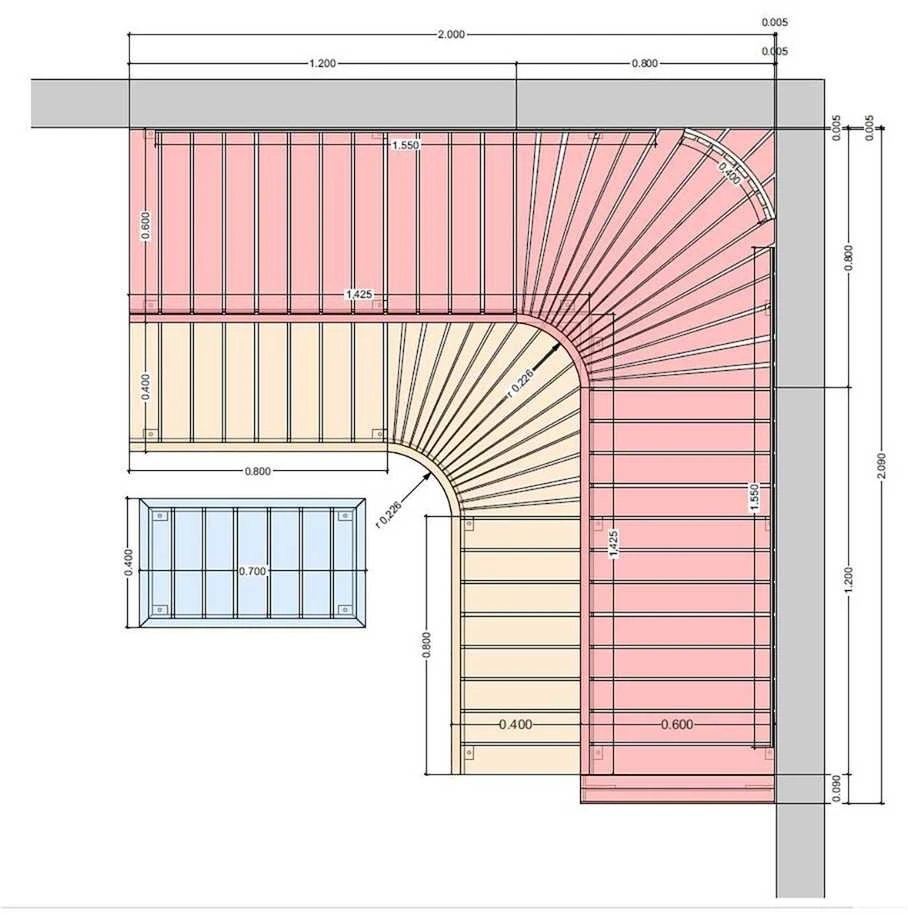 Modulinis pirties gultas PREMIUM, Termo-drebulės mediena 2000 x 2090 mm