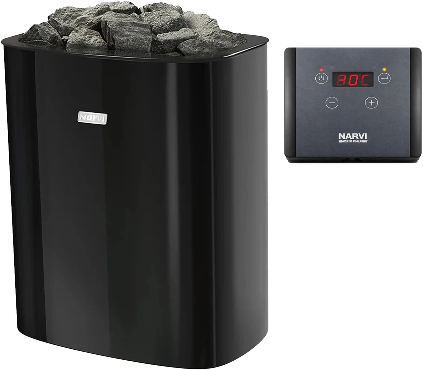 Narvi Oy Elektrinė pirties krosnelė - NARVI NC Electric, juoda 6 kW