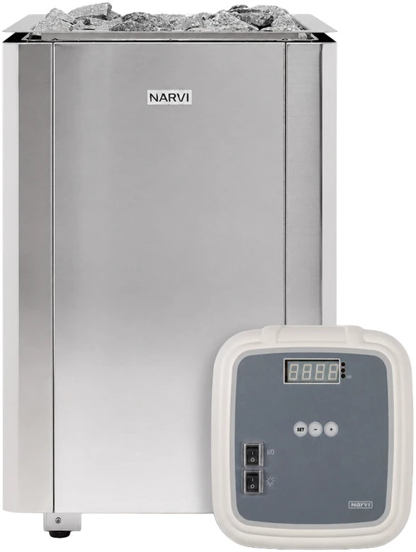Narvi Oy Elektrinė pirties krosnelė - Narvi Ultra 9 kW, su valdymo pultu
