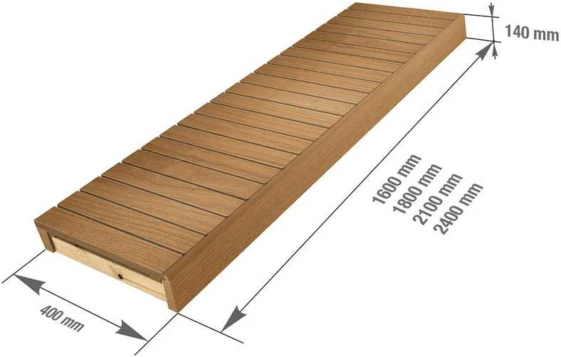 Pirties gultas, Termo drebulė, 400x2100 mm