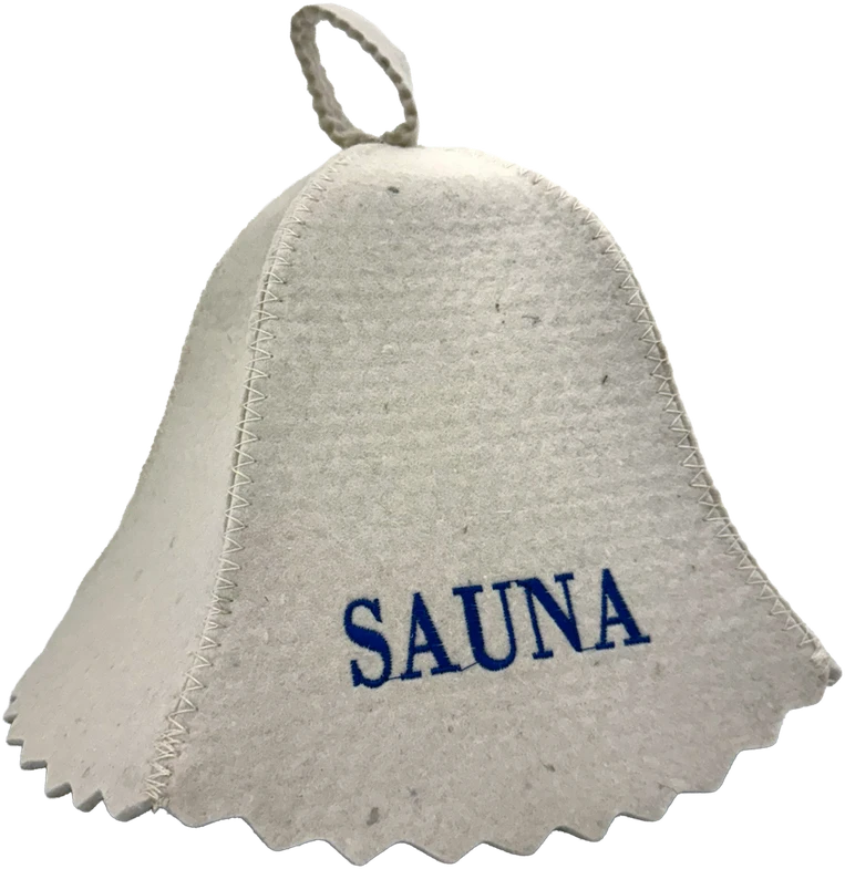 Pirties kepurė - Sauna, mėlynu užrašu