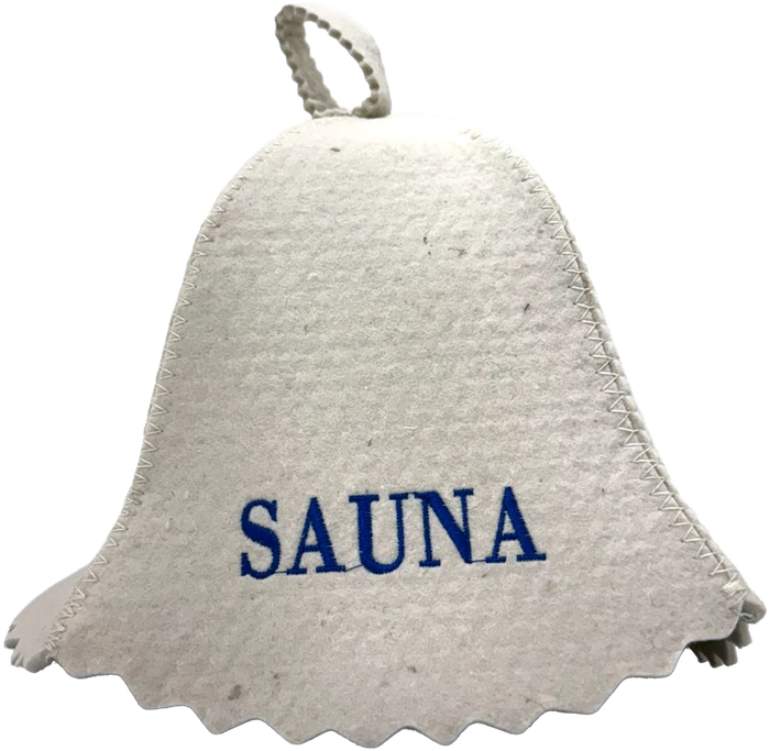 Pirties kepurė - Sauna, mėlynu užrašu