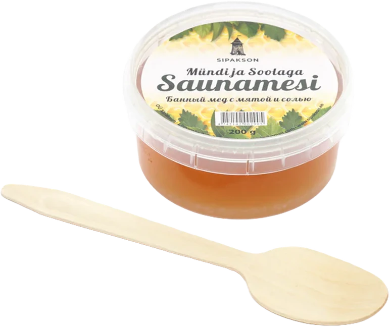 Sipakson Pirties medus su mėtų ekstraktu ir druska, 200g