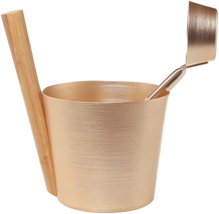 SAUFLEX kubiliuko ir samčio rinkinys 5 l, auksas