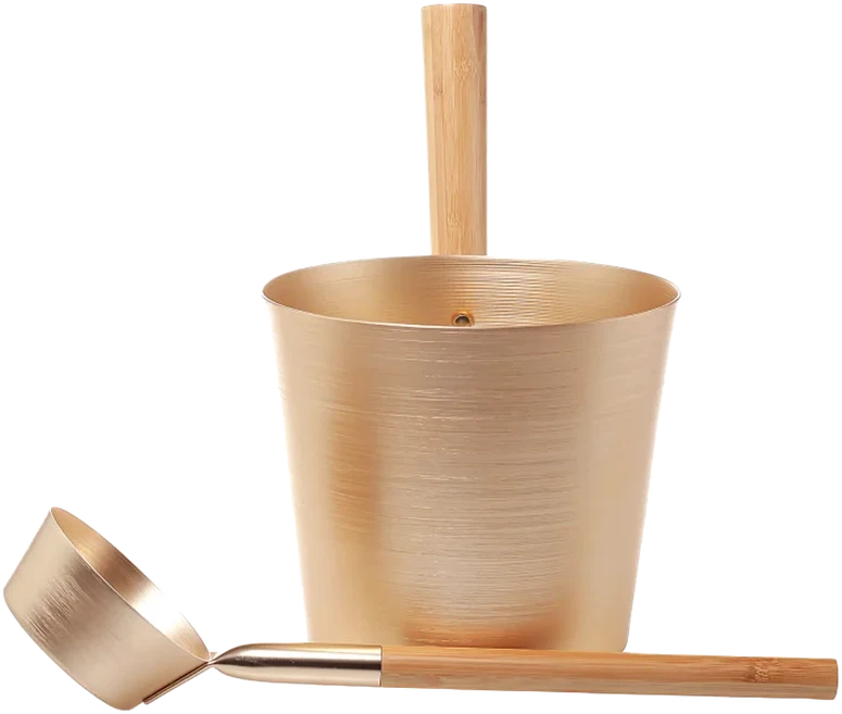 SAUFLEX kubiliuko ir samčio rinkinys 5 l, auksas