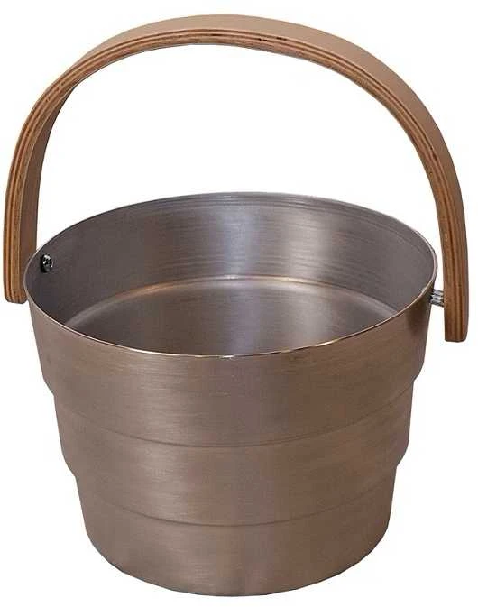 SAUNIA PYORRE kibirėlio ir samčio rinkinys 6 L, aliuminis