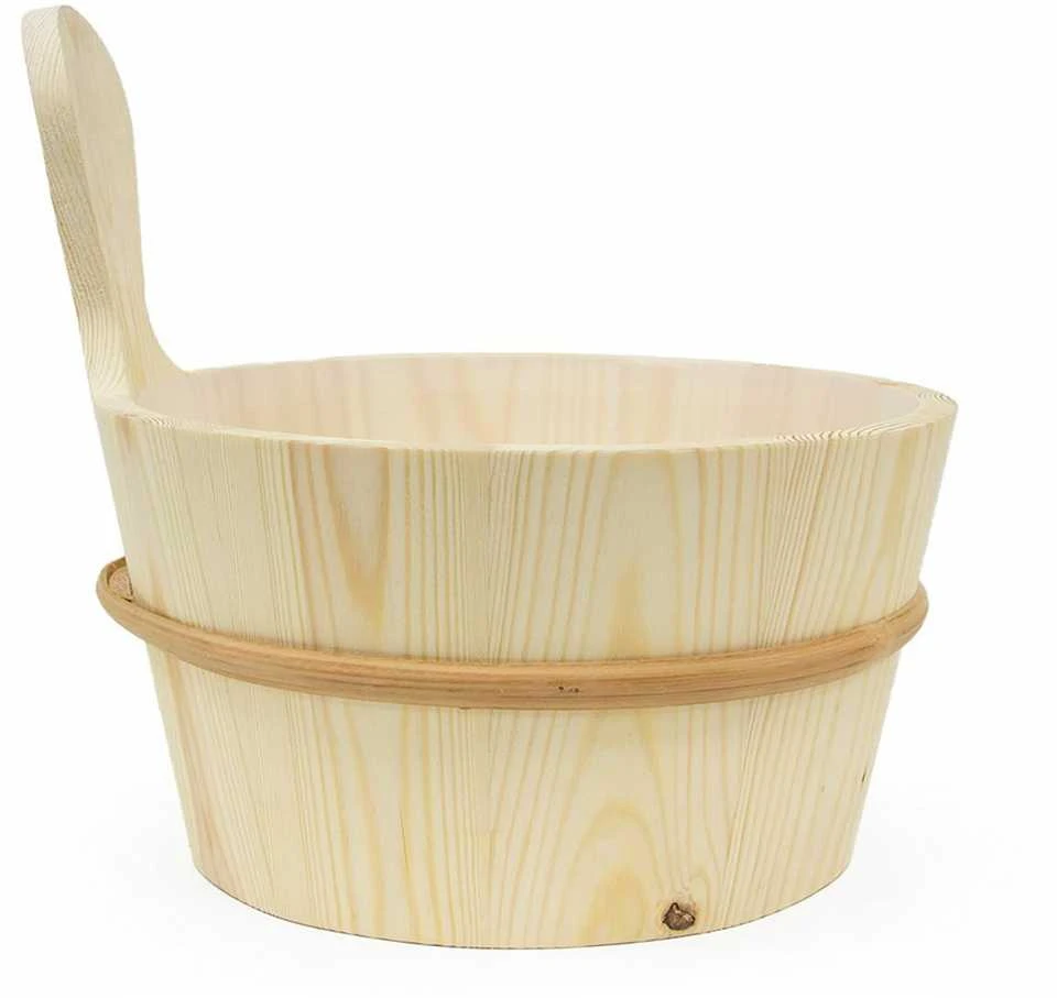 SAWO medinio 4 L kubiliuko ir 36 cm samčio rinkinys, pušis