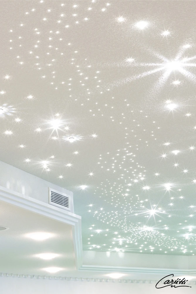 Sieninis šviestuvas CARIITTI Crystal Star LED pirties apšvietimas