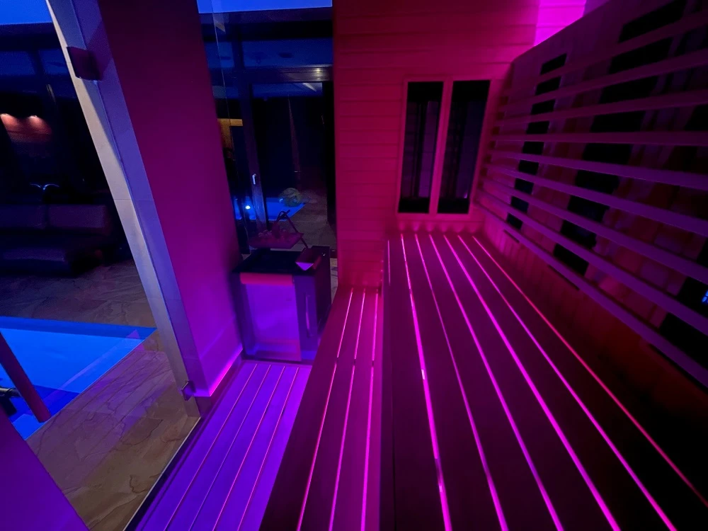 Sieninis šviestuvas SAUFLEX LED šviestuvas su valdymo įrenginiu, 100 W