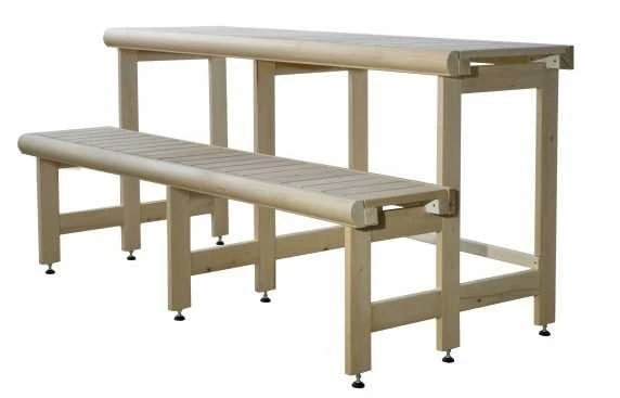 Standartinis pirties gultų kompleksas, liepos mediena, ilgis 2037mm