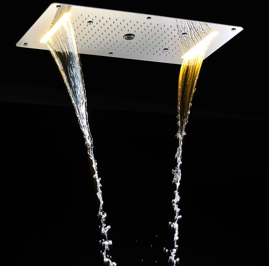 Steamtec Tolo lietaus dušas, 380x700 mm, septynių rankenėlių perjungiklis