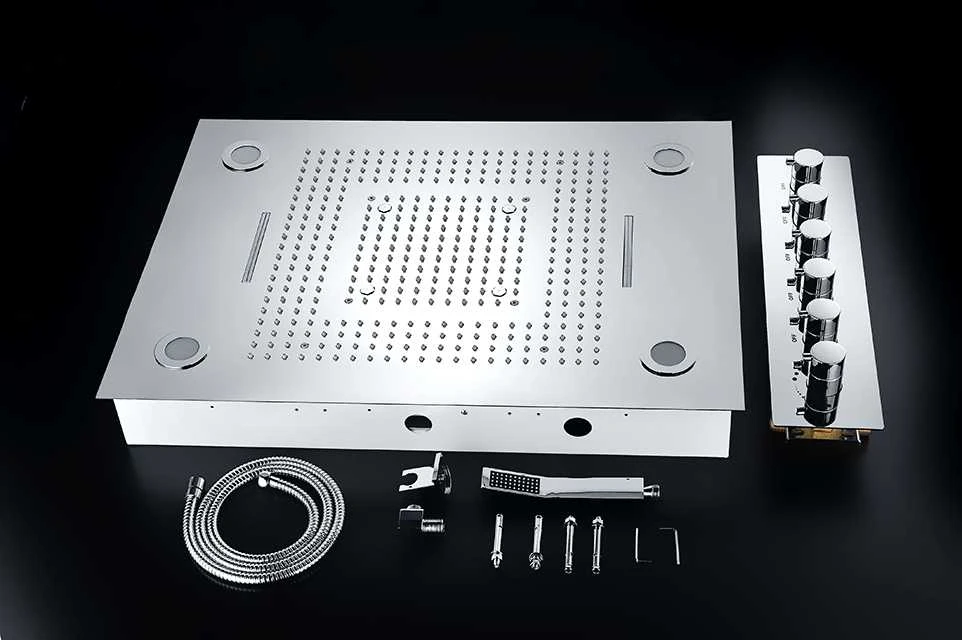 Steamtec Tolo lietaus dušas, 600x800 mm, 6 rankenėlių perjungiklis