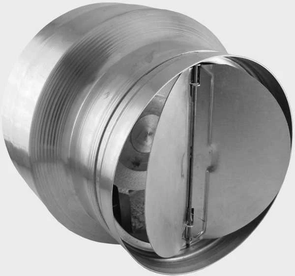 Ventiliatorius pirčiai VOK-T 150°C, 135/Ø100mm, su atbuliniu vožtuvu