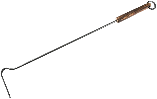 Žarsteklis su medine rankena 620 mm