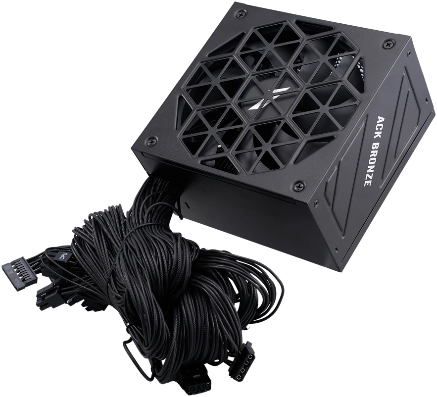 1STPLAYER ACK, 650W, 80 PLUS Bronze, ATX 3.1, PCIe 5.1 maitinimo blokas, juodas