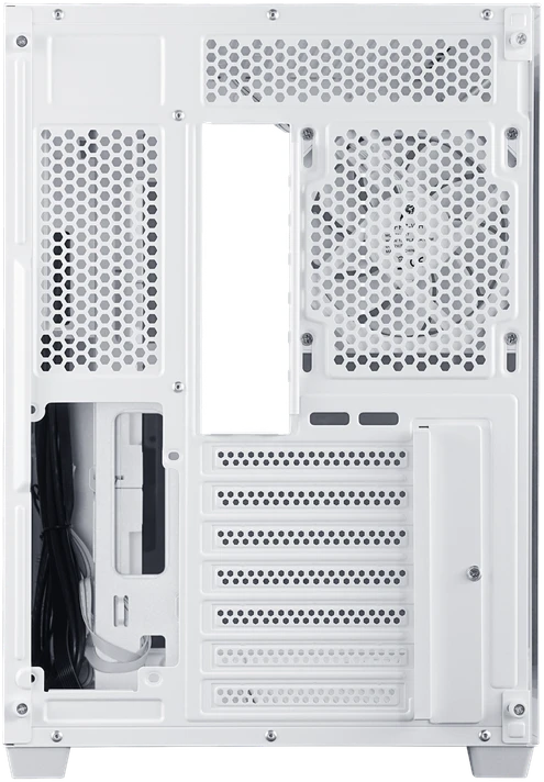 1STPLAYER BV7, ATX kompiuterio korpusas, 4 ARGB ventiliatoriai, baltas