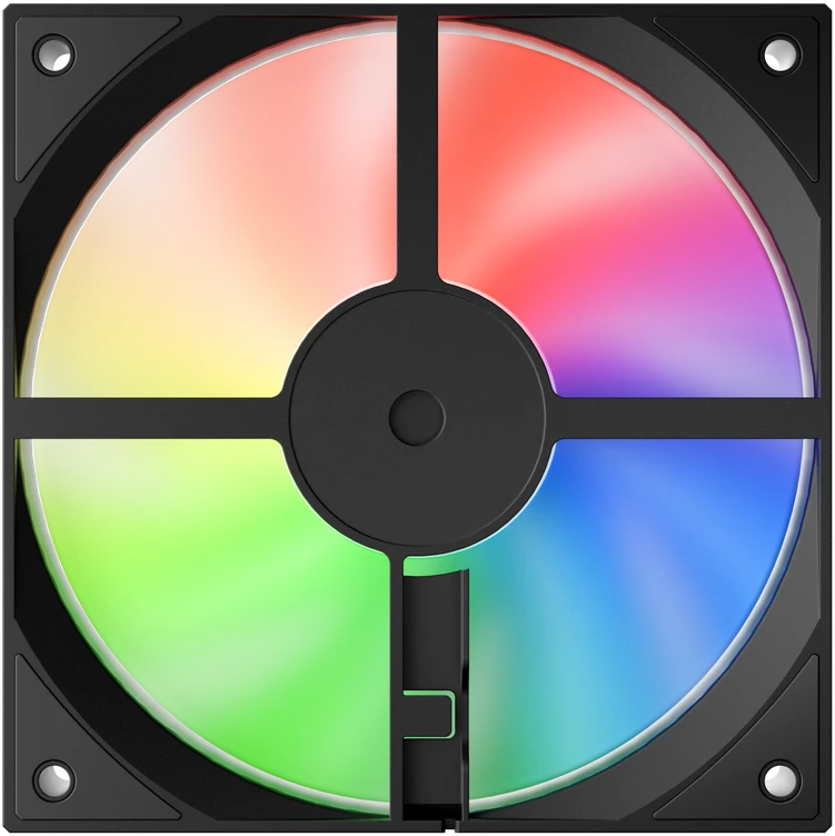 1STPLAYER FA1, 120 mm RGB korpuso ventiliatorius, juodas