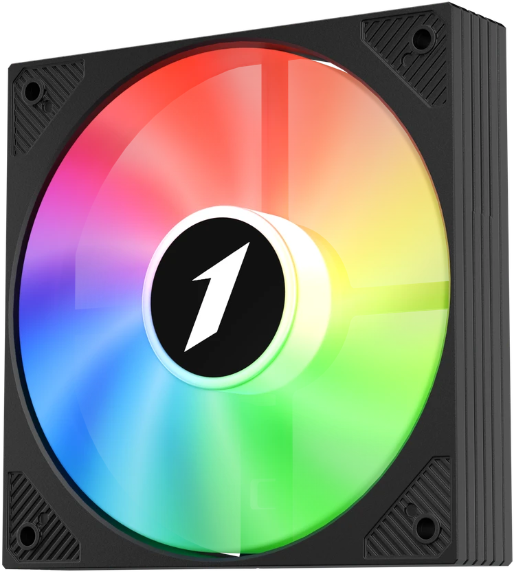 1STPLAYER FA1, 120 mm RGB korpuso ventiliatorius, juodas