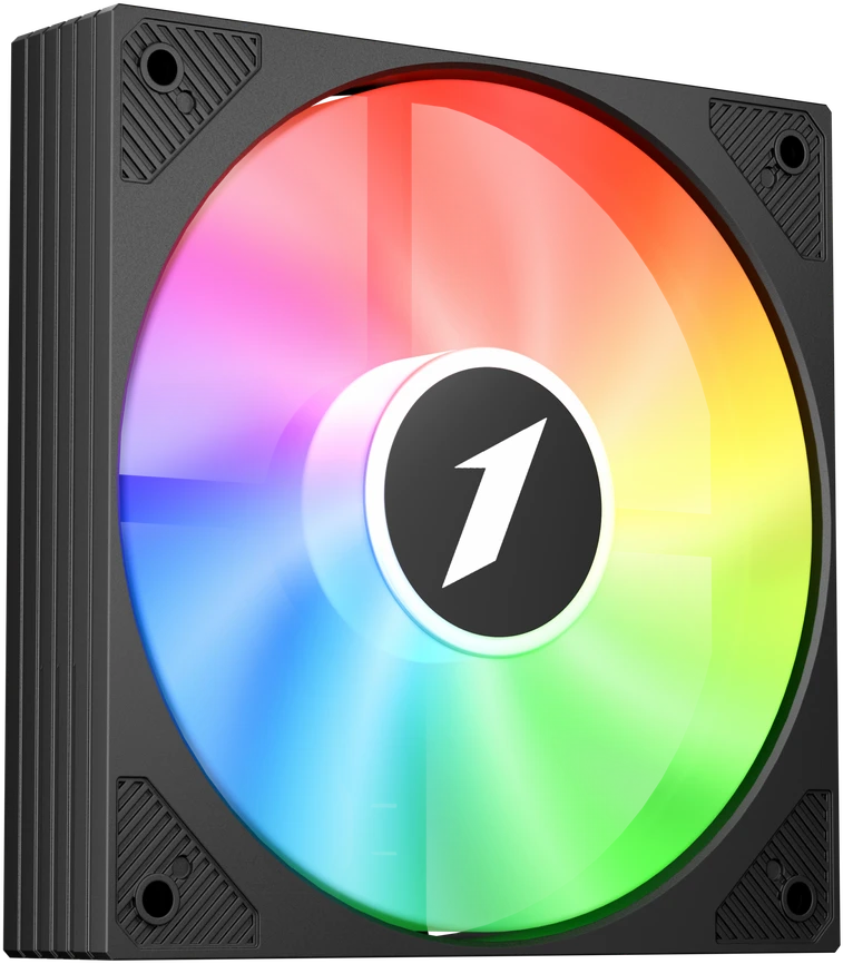 1STPLAYER FA1, 120 mm RGB korpuso ventiliatorius, juodas