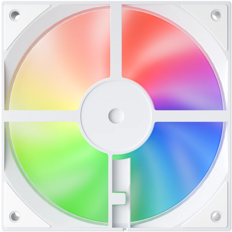 1STPLAYER FA1, 120 mm RGB korpuso ventiliatorius, baltas
