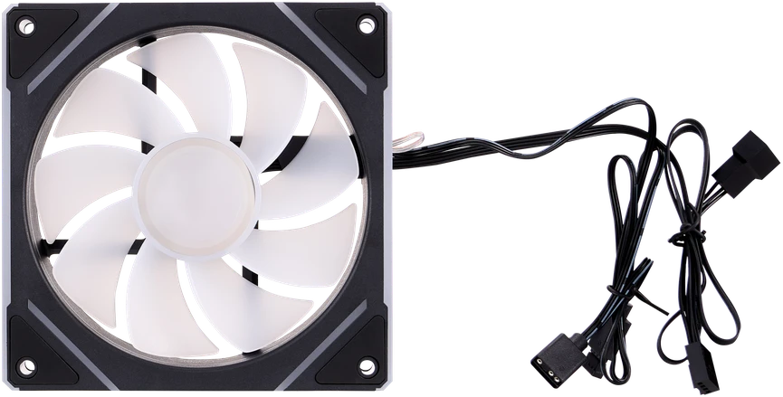1STPLAYER FC7, 120 mm PWM ARGB korpuso ventiliatorius, juodas