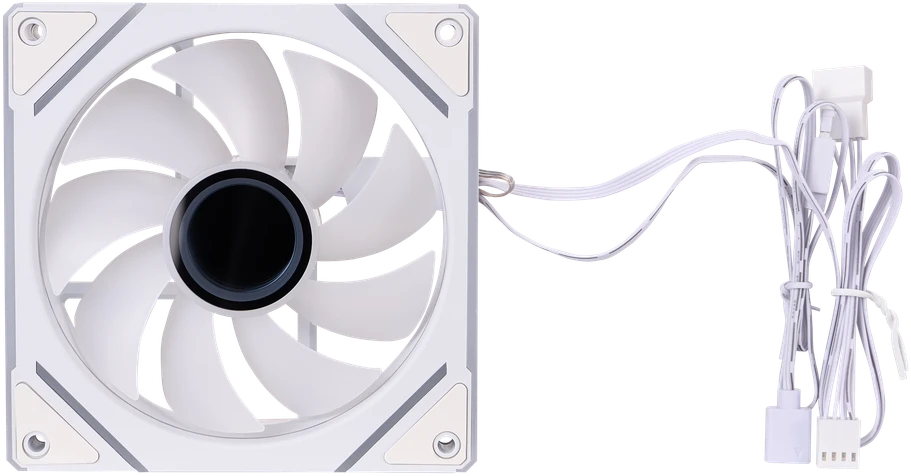 1STPLAYER FC7, 120 mm PWM ARGB korpuso ventiliatorius, baltas