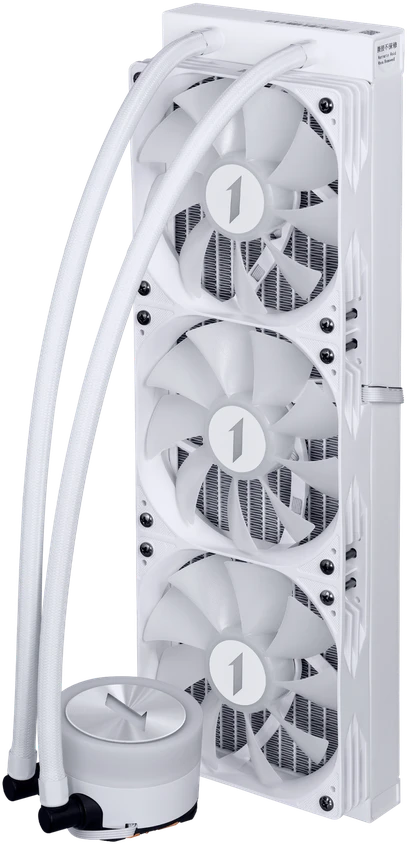 1STPLAYER TS1 360, 360 mm AIO procesoriaus aušintuvas, ARGB, baltas