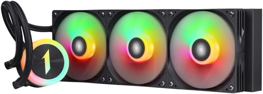 1STPLAYER TS1 360, 360 mm AIO procesoriaus aušintuvas, ARGB, juodas