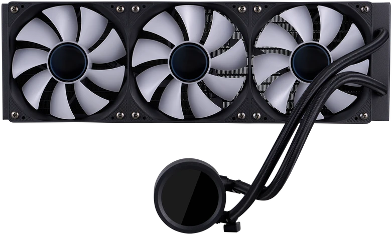 1STPLAYER TS4 360, 360 mm AIO procesoriaus aušintuvas, ARGB, LED ekranas, juodas