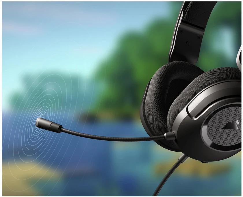 CORSAIR HS35 v2 Multiplatform Ausinės Žaidimams Carbon