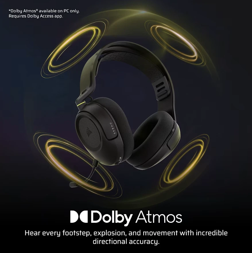 CORSAIR HS35 v3 Ausinės Baltas