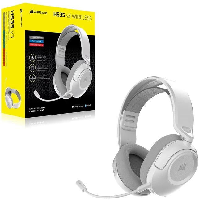 CORSAIR HS35 v3 Ausinės Baltas
