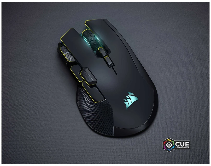 Corsair IRONCLAW SE | Pelė žaidimams | Belaidė/su laidu | 2.4GHz, Bluetooth, USB-C | Juoda