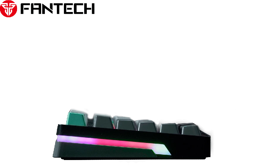 Fantech ATOM PRO96 RGB belaidė mechaninė klaviatūra, Pilka, Raudona Switch