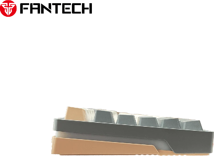 Fantech ATOM PRO96 RGB belaidė mechaninė klaviatūra, Pilka, Raudona Switch