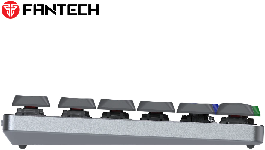 Fantech MAXFIT AIR99 RGB belaidė mechaninė klaviatūra, Pilka, Brown Switch