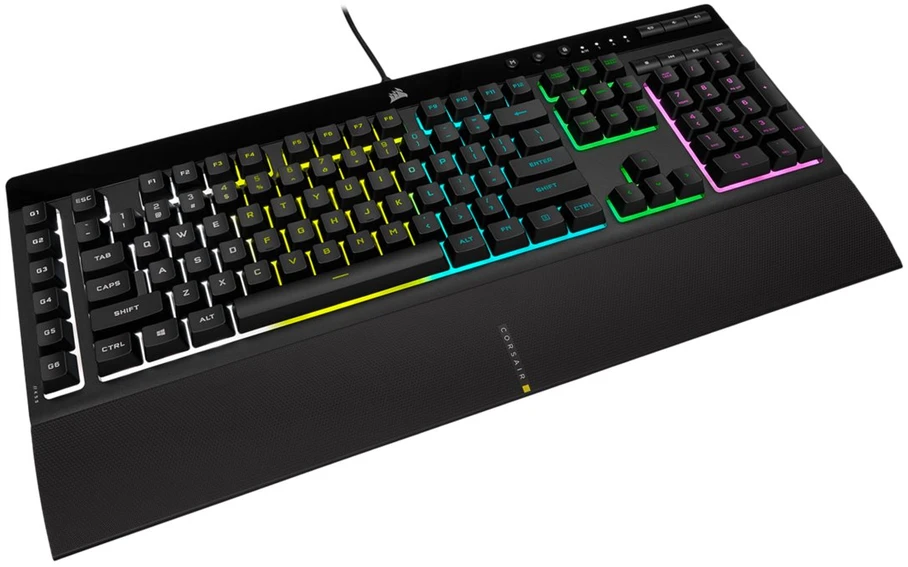 Žaidimų klaviatūra Corsair K55 RGB Pro su 5 zonų RGB pašvietimu, ENG išdėstymas