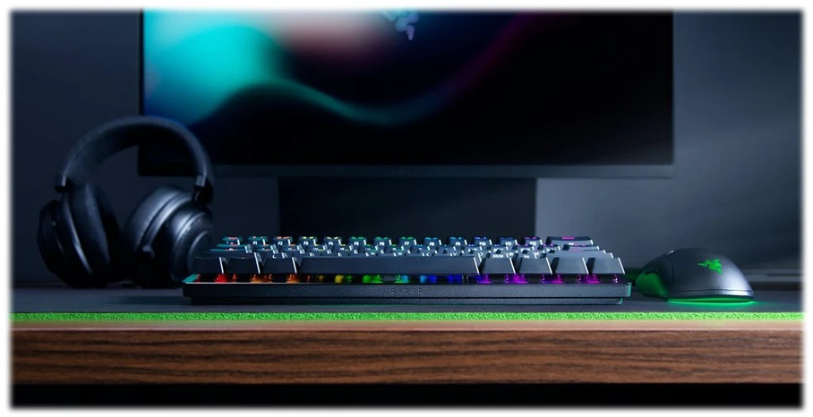 60% Mechaninė Žaidimų klaviatūra Razer Huntsman Mini, Violetinė Switch, Nordic išdėstymas