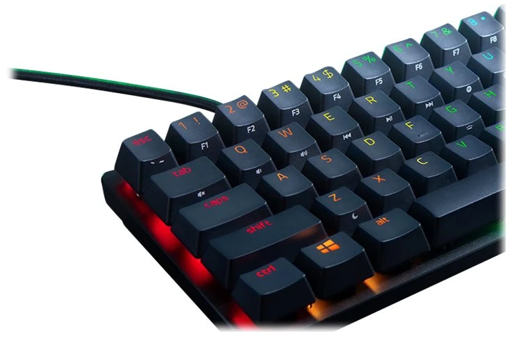 60% Mechaninė Žaidimų klaviatūra Razer Huntsman Mini, Violetinė Switch, Nordic išdėstymas
